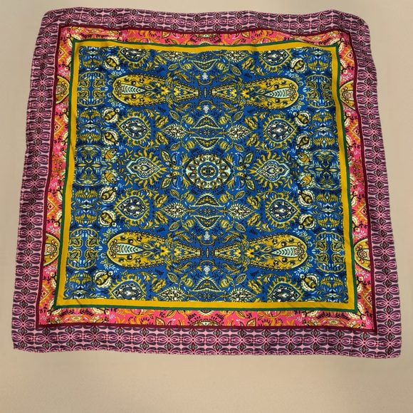 Zara Multicolor Patterned Scarf - Picture 1 of 4